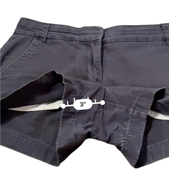 J. Crew Chino Broken-In‎ 100% Cotton Gray Mid Rise Shorts Sz 4 - Picture 11 of 11